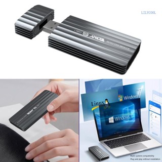 【CH*】เครื่องอ่านการ์ด Cfexpresstype B M 2 NVMe เป็น USB3 1 10Gbps อลูมิเนียม แบบพกพา