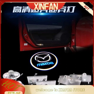 Xinfan ไฟโปรเจคเตอร์ Led โลโก้เลเซอร์ อุปกรณ์เสริม สําหรับตกแต่งประตูรถยนต์ MAZDA ATENZA 6 8 MAZDA6 RX8 CX-9 CX9 RUIYI MAZDA8 MPV 2 ชิ้น