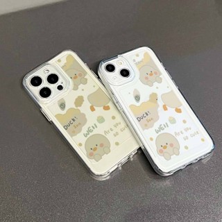 เคสป้องกันโทรศัพท์มือถือ แบบนิ่ม ลายเป็ดน้อย สําหรับ iphone 13 11promax 12 12promax 13pro max