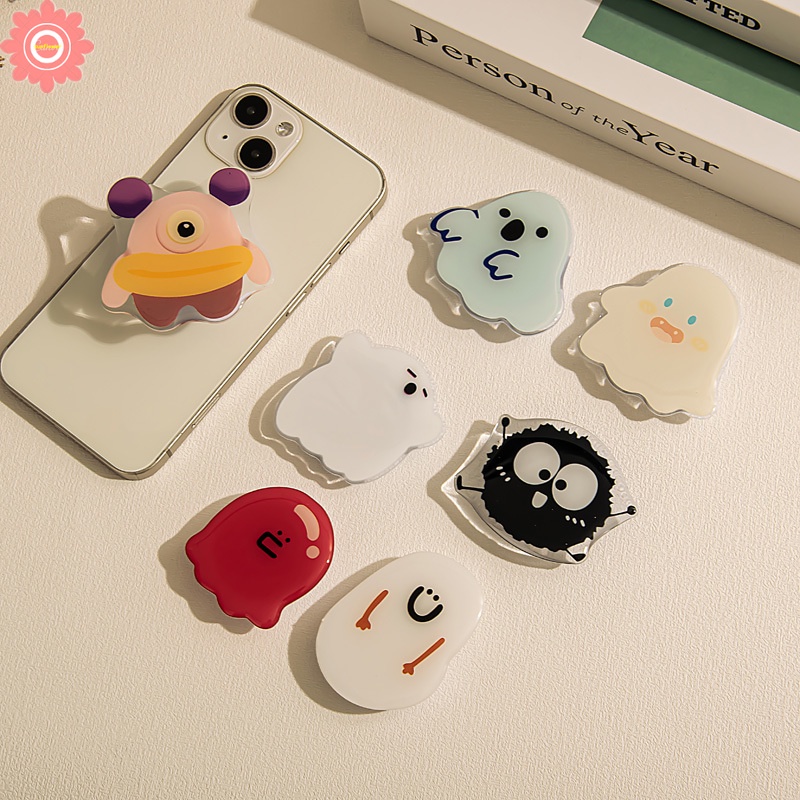 ที่วางโทรศัพท์มือถือ แบบพับได้ ลายการ์ตูนมอนสเตอร์เอเลี่ยนน้อยน่ารัก แบบสร้างสรรค์ แฟชั่นสําหรับโทรศัพท์มือถือ - รูปที่ 5