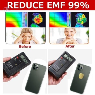 Cre แผ่นป้องกันรังสีสเกลาร์ EMF 10 ชิ้น สําหรับสติกเกอร์มือถือ EMR Blocker