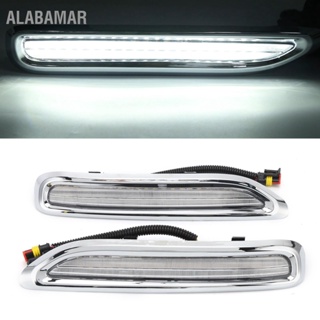 ALABAMAR คู่รถ LED ไฟวิ่งกลางวันไฟเลี้ยวสีขาวสีเหลือง 12V สำหรับ RX RX300 1998-2003