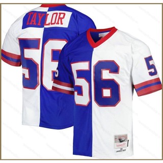 Qy 1986 NFL เสื้อยืดลําลอง แขนสั้น คอกลม พิมพ์ลาย New York Giants Game Jersey Taylor Legacy Replica พลัสไซซ์