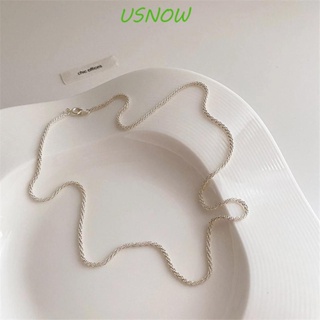 Usnow สร้อยคอโซ่ จี้ของขวัญ สไตล์วินเทจ สําหรับผู้หญิง