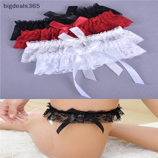 [bigdeals365] ใหม่ พร้อมส่ง เข็มขัดรัดขา ประดับโบว์ ลูกไม้ ลายดอกไม้ เซ็กซี่ สําหรับผู้หญิง เจ้าสาว งานแต่งงาน 1 ชิ้น