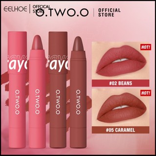 O.TWO.O Velvet Mist ลิปสติก Matte Crayon Lip Pen น้ำหนักเบา Silky Lip Tint Set เครื่องสำอาง - eelhoe