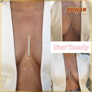 Rowans สายโซ่ สีเงิน เซ็กซี่ เครื่องประดับ สําหรับบิกินี่ ชายหาด