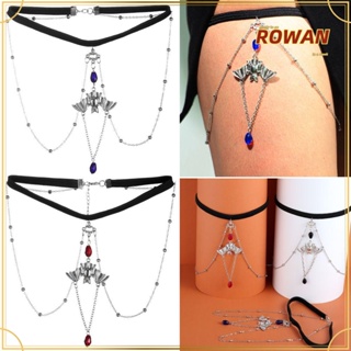 Rowans สายโซ่ยาว ประดับพู่ หลายชั้น เครื่องประดับชายหาด ต้นขา ปาร์ตี้