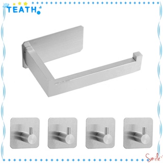 Teath ชั้นวางกระดาษทิชชู่ แบบสเตนเลสสตีล นิกเกิล สําหรับห้องน้ํา สํานักงาน