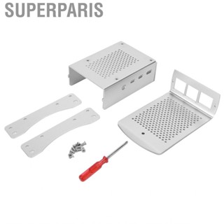 Superparis Heat Dissipation Enclosure  Aluminum Alloy Protective Box Easy Install Good Match for Raspberry Pi 4 3B 3B+