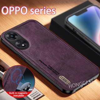 เคสโทรศัพท์มือถือหนังนิ่ม ขอบซิลิโคน สไตล์เรโทร สําหรับ OPPO A58 4G OPPOA58 A78 A98 OPPOA78 OPPOA98 Reno8T Reno 8T 2023