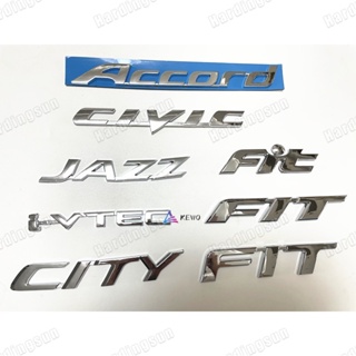 สติกเกอร์ ABS ลายโลโก้ตัวอักษร Honda Chrome I-VTEC JAZZ CITY CIVIC ACCORD 1 ชิ้น