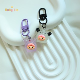 SANRIO ทับทิม หลิน ขนาดเล็ก น่ารัก เม็ดเรืองแสง ซานริโอ้ Diy เครื่องประดับ น่ารัก การ์ตูน สุทธิ สีแดง อบเชย สุนัข พวงกุญแจ จี้ อุปกรณ์เสริม ดี