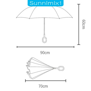 [Sunnimix1] ร่มกันลม ด้ามจับรูปตัว C น่ารัก จับง่าย สําหรับเด็ก