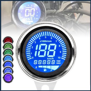 [BIN] เครื่องวัดความเร็วรอบเครื่องยนต์ดิจิทัล LCD อเนกประสงค์ RPM เกจวัดระดับน้ํามันเชื้อเพลิง MPH KM/H สําหรับรถจักรยานยนต์