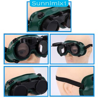 [Sunnimix1] แว่นตาเชื่อม พลิกขึ้นได้ สําหรับเชื่อมบัดกรี ทอร์ช แล็บ DIY