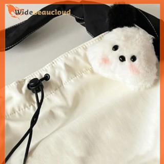 Widebeaucloud Sanrio Pochacco ตุ๊กตาของเล่น อะนิเมะ Ins การ์ตูนปากกา จี้ Saniro กระเป๋านักเรียน ตุ๊กตา จี้พวงกุญแจ Pochacco ตุ๊กตา Plushich ของขวัญดี