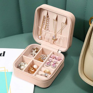 Portable Jewellery Box Organizer Travel Boxes Jewelry Ornaments Storage Case --