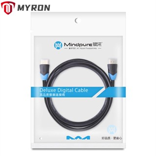 Myron HDMI 2.0 สายเคเบิ้ล 18Gbps โปรเจคเตอร์คอมพิวเตอร์พรีเมี่ยมกล่องทีวีเชื่อมต่อ