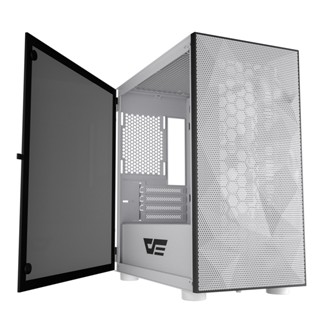 เคสคอมพิวเตอร์ DarkFlash DLM21 MESH Micro ATX Mini ITX Tower MicroATX ขาว/ชมพู