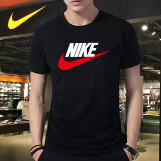 ใหม่ NK เสื้อยืดลําลอง สําหรับผู้ชาย และผู้หญิง แขนสั้น คอกลม ใส่สบาย