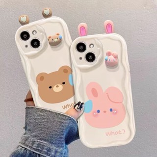 เคสโทรศัพท์มือถือ ซิลิโคนนิ่ม TPU กันกระแทก ป้องกันกล้อง ลายการ์ตูนกระต่าย หมี กบ 3D น่ารัก แฟชั่น สําหรับ Huawei P30 P40 Pro Mate 30 40 Pro