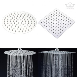 【FUNWD】Pressurized Rain Shower Head with Super Shiny Chrome Finish 8 Inch Diameter