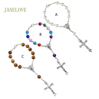 Jlove สร้อยข้อมือ ประดับไข่มุก สีขาว สีเงิน สําหรับเด็กวัยหัดเดิน