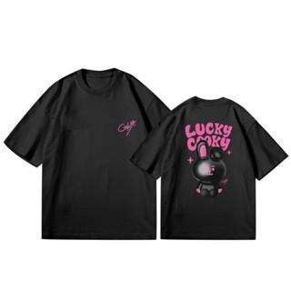 เสื้อยืดแขนสั้นลําลอง คอกลม ผ้าฝ้าย พิมพ์ลาย Kpop BT21 LUCKY COOKY JUNG KOOK SEVEN สําหรับผู้ชาย และผู้หญิง