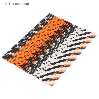 [little.coconut] หลอดกระดาษ ย่อยสลายได้ สําหรับปาร์ตี้ฮาโลวีน 25 ชิ้น