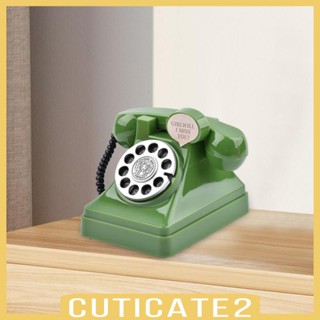 [Cuticate2] กระปุกออมสินโทรศัพท์ รูปการ์ตูนหมู สไตล์เรโทร สําหรับบ้าน ห้องนั่งเล่น ห้องนอน สํานักงาน