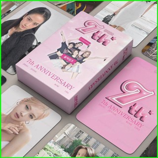 Yb2 โปสการ์ดรูปภาพ BlackPink the seventh anniversary JENNIE LISA ROSR JISOO LOMO BY2 55 ชิ้น ต่อชุด