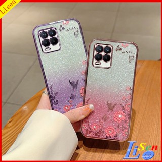 เคส Realme 8 Pro Realme 8 4G HYB ดอกไม้ ผีเสื้อ เคสโทรศัพท์ ป้องกัน