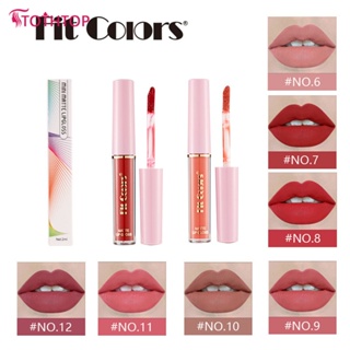 Fit สี 12 สี Matte Liquid ลิปสติกกำมะหยี่เซ็กซี่ Lip GLOSS กันน้ำ Long Lasting Halal LIPS แต่งหน้า [TOP]