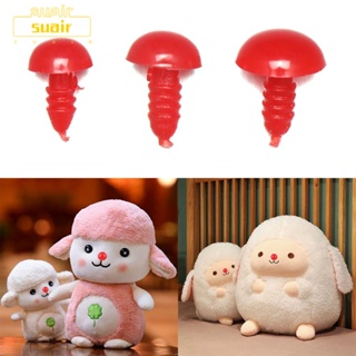 Suair อะไหล่จมูกตุ๊กตา พลาสติก ทรงกลม สีแดง น่ารัก DIY 20 ชิ้น ต่อถุง