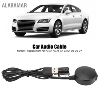 ALABAMAR สายสัญญาณเสียงรถยนต์ Bluetooth Music Adapter สำหรับ A3 A4 A5 A6 A7 S3 S4 Q3 Q5 Q7