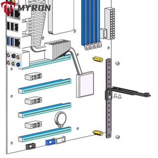 Myron อุปกรณ์เสริมที่วางการ์ดจอ พร้อมแผ่นยาง GPU