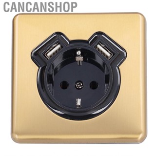 Cancanshop Wall Outlet  Flame Retardant Socket Wear Resistant for Office Hotel Bedroom Kitchen Parking Lots