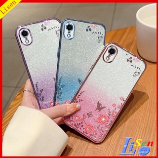 เคส Iphone XR / X / XS Max / 7 Plus / 8 Plus / 6S Plus / 6 Plus ดอกไม้ ผีเสื้อ เคสโทรศัพท์ป้องกัน HYB