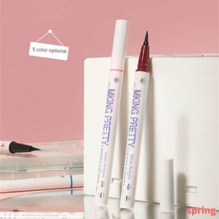 Mking PRETTY ดินสออายไลเนอร์ เนื้อแมตต์ ติดทนนาน 5 สี สีขาว สีชมพู