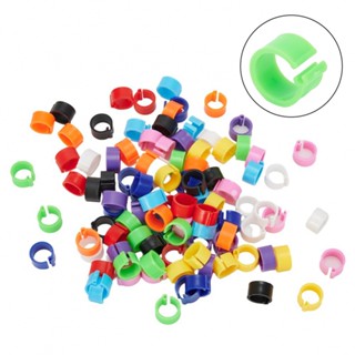 Useful Bird 10 colors Poultry Band Pigeon Parrot Plastic Re-use Chicks Rings