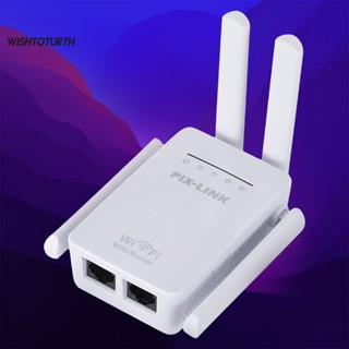 ☼Wt WR09Q เครื่องทวนสัญญาณ WiFi 300Mbps อเนกประสงค์ ความเร็วสูง สําหรับบ้าน