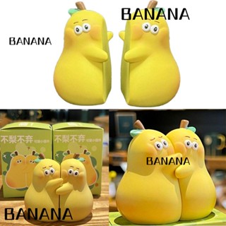 Banana1 ตุ๊กตาเรซิ่น รูปการ์ตูนลูกแพร์น่ารัก ขนาดเล็ก แฮนด์เมด สําหรับตกแต่งบ้าน