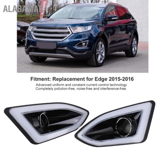 ALABAMAR 2 ชิ้นไฟ LED หมอก DRL ไฟวิ่งกลางวัน 5000K-8000K IP67 กันน้ำสำหรับ Edge 2015-2016