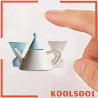 [Koolsoo1] ชุดกาน้ําชาจิ๋ว สําหรับตกแต่งบ้านตุ๊กตา