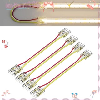 Orienttk แถบเชื่อมต่อสายไฟ LED COB ทองแดง 3pin 10 มม. พลาสติก ไม่ต้องเชื่อม