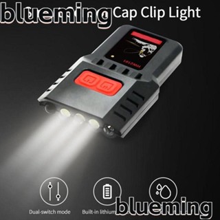 Blueming2 ไฟฉายสวมศีรษะ LED 6 ดวง ชาร์จ USB ABS ทนทาน สําหรับตั้งแคมป์