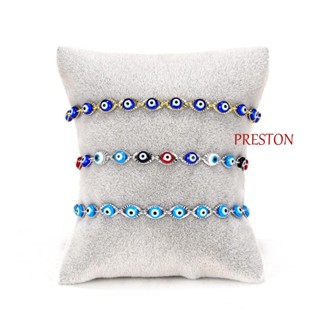 Preston สร้อยข้อมือ จี้รูปตาปีศาจ ดอกไม้ แฮนด์เมด หลากสี สไตล์เกาหลี