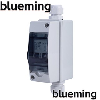 Blueming2 กล่องสวิตช์เบรกเกอร์วงจรเบรกเกอร์ Abs DC12-1000V 2P ทองแดงใส ขนาดเล็ก กันน้ํา สําหรับช่างไฟฟ้า