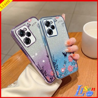 เคส Poco X5 Pro 5G HYB ดอกไม้ ผีเสื้อ เคสโทรศัพท์ ป้องกัน